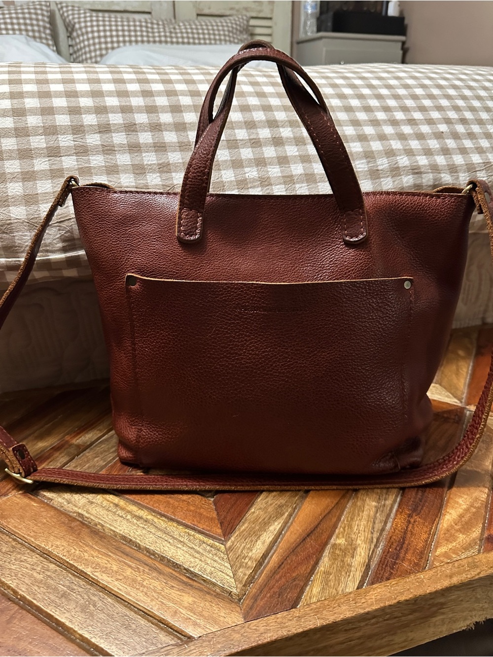 Portland Leather Brown Shoulder Bag